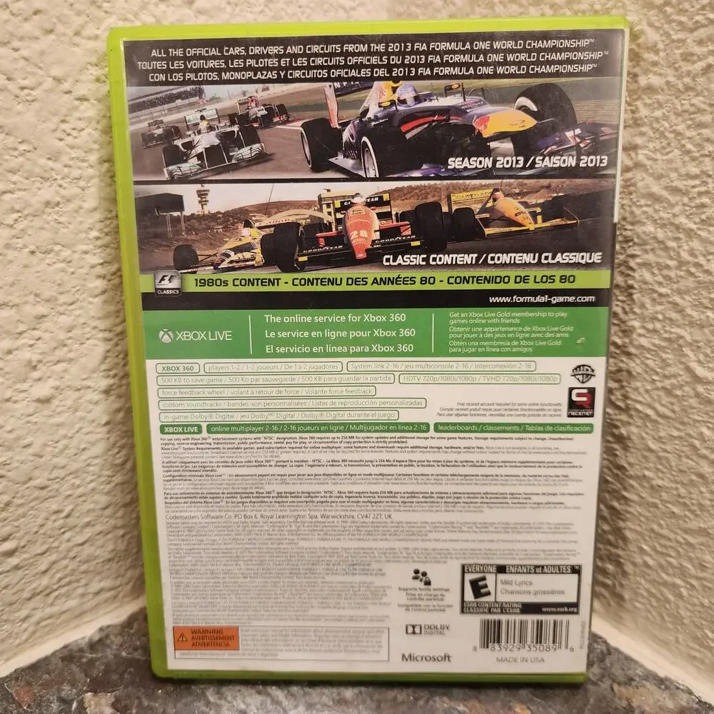 Game - F1 Formula 1 2013 (CIB) - Xbox 360